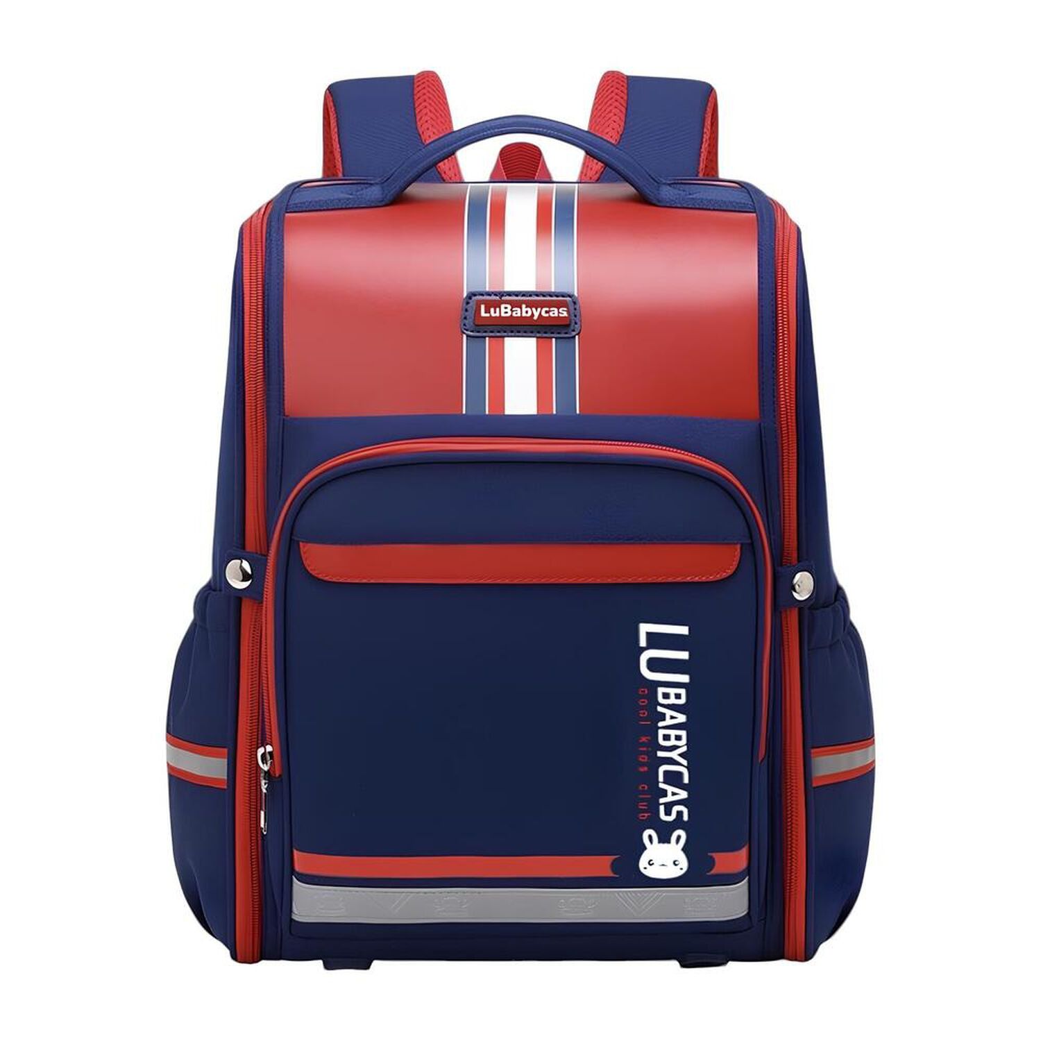 Mochila Escolar Infantil Impermeable 5s Roja Lubabycas image number 8.0