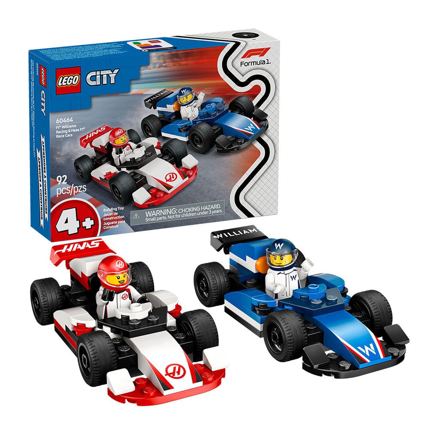 Lego City - Autos De F1 Williams Racing Y Haas F1 - 60464 image number 0.0