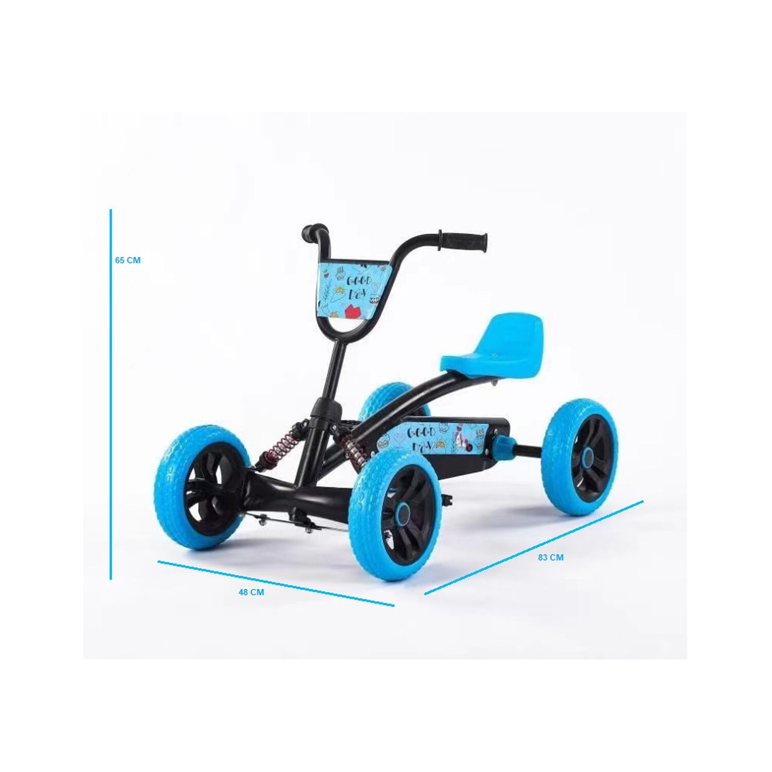 Gokart Racing Con Pedales Celeste image number 2.0