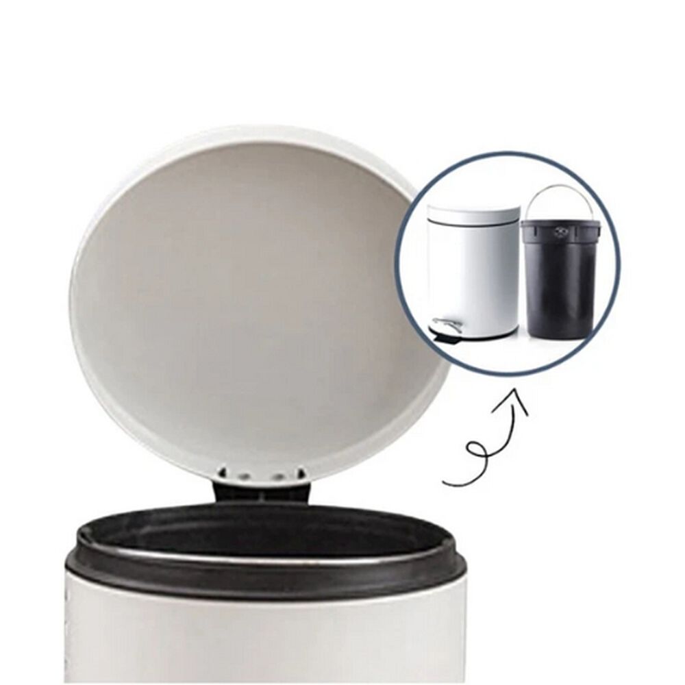 Papelera 8 Litros Elegante Con Pedal Basurero Oficina Ba&ntilde;o image number 1.0