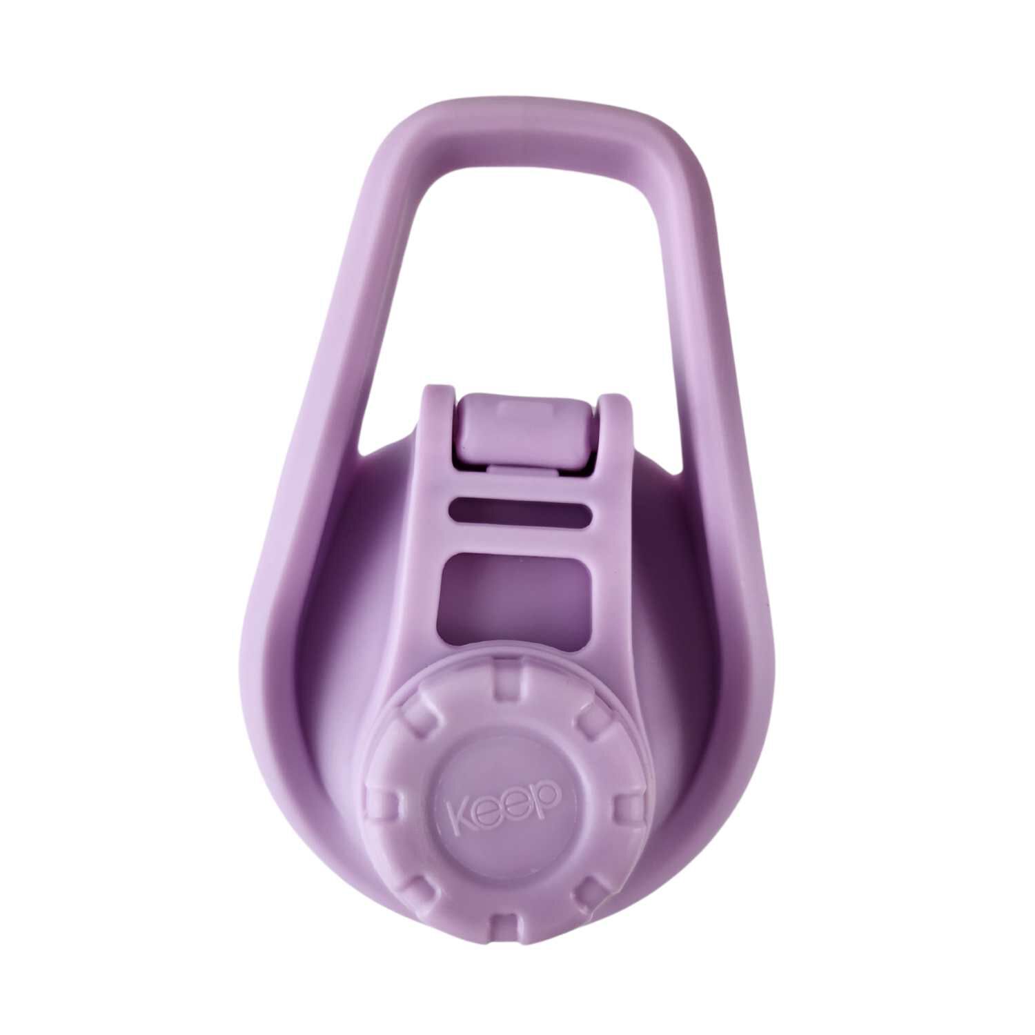 Botella Keep 470ml Vidrio Protector Agua Deportes Outdoor Lila image number 6.0