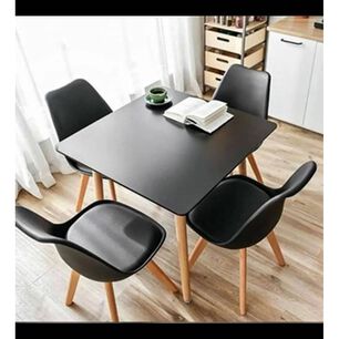 Mesa Cuadrada 80x80 Mdf Negra