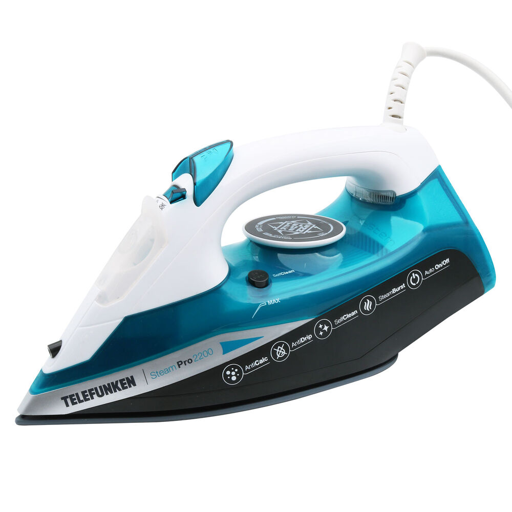 Plancha A Vapor Con Placa De Ceramica Celeste image number 0.0