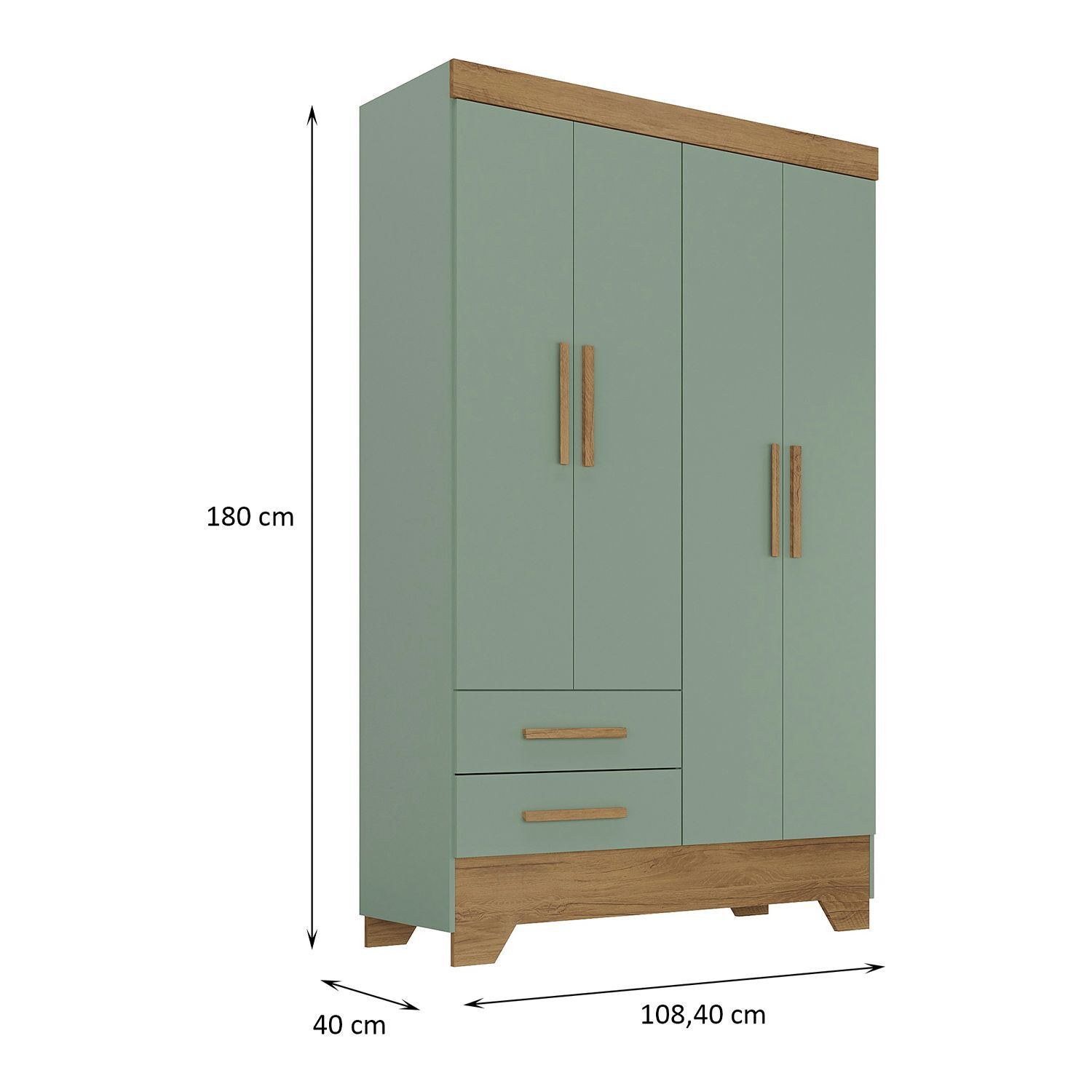 Cl&oacute;set Di Poretti Design Bambole / 4 Puertas / 2 Cajones image number 2.0