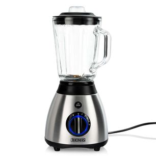 Licuadora Juguera Thomas 800w Jarro De Vidrio 1,5 Litros 5 Velocidades Pica Hielo Gris