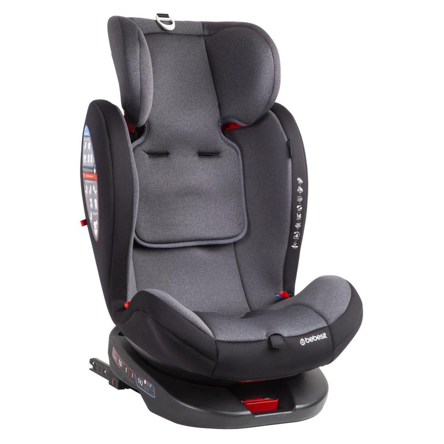 Silla De Auto Convertible Saturn Bebesit Grey-black image number 6.0