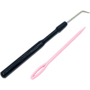 Gancho Para Telar + Aguja Pl&aacute;stica Para Lana.