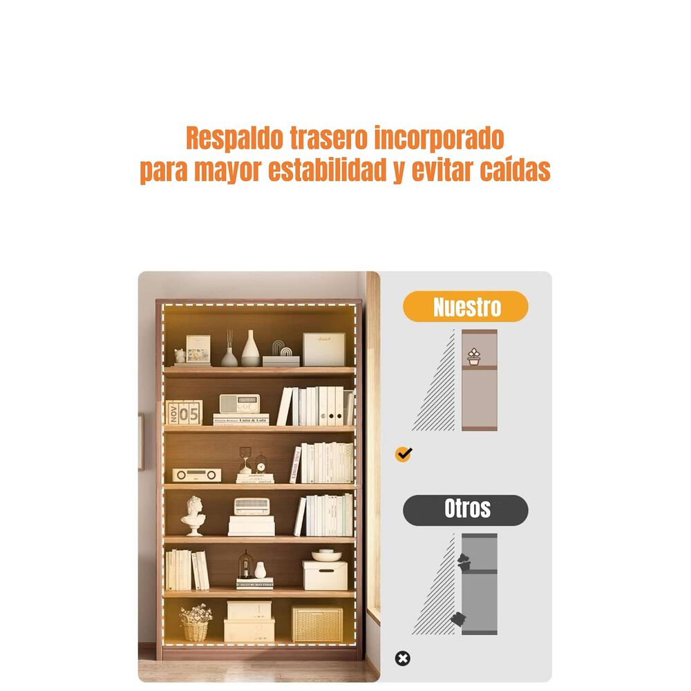 Librero Biblioteca Organizador Estante 100x180cm Monte image number 5.0