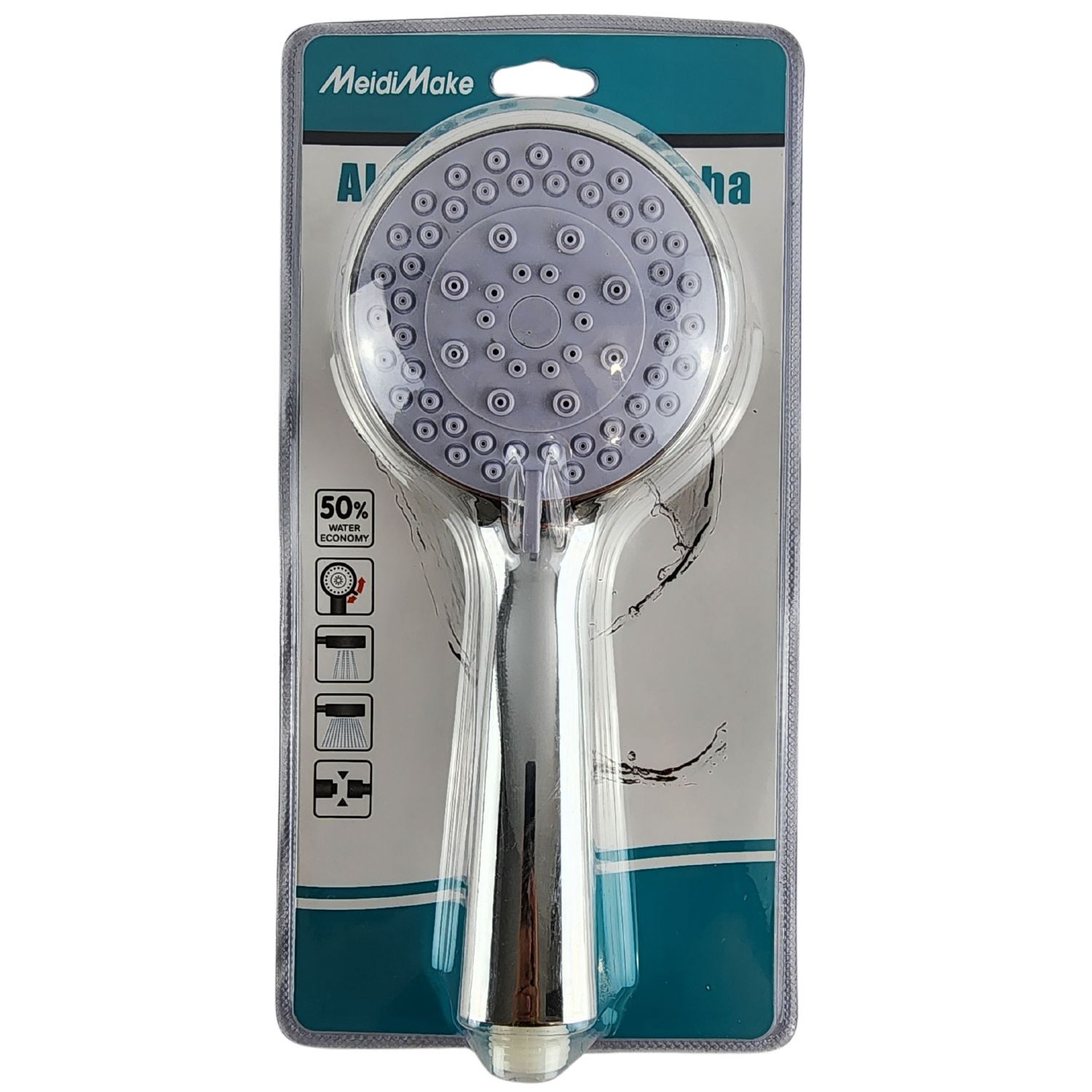 Mango Para Ducha Plano Cromado 3 Posiciones Ahorro Agua image number 4.0