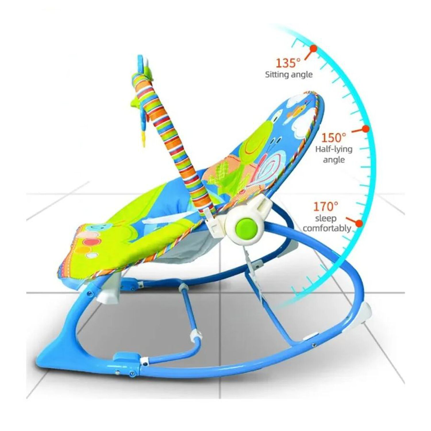 Silla Mecedora Musical Para Bebe 3 En 1 image number 2.0