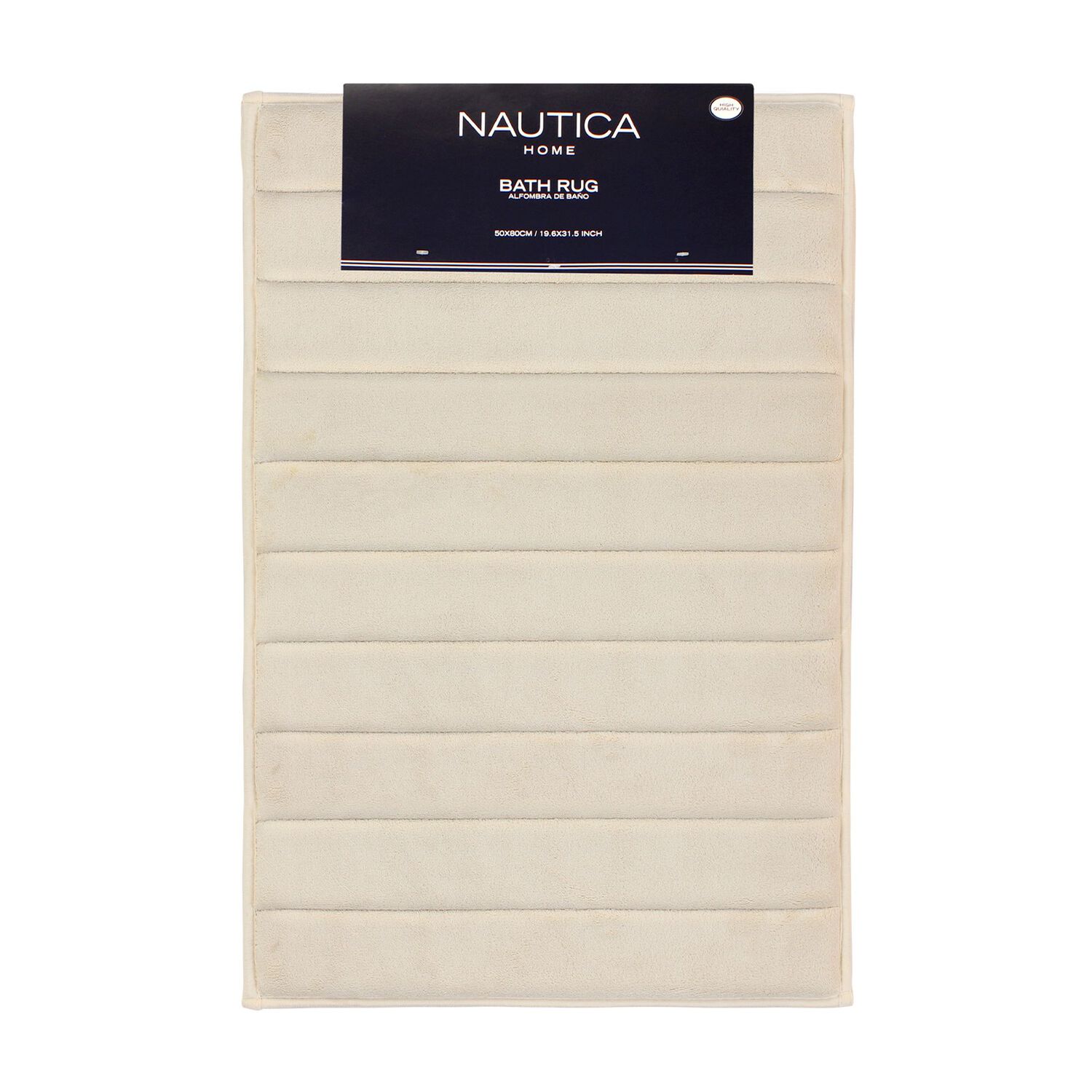 Alfombra De Ba&ntilde;o Nautica Home 50x80cm Coralina Ultra Suave Marfil image number 0.0