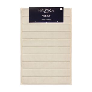 Alfombra De Ba&ntilde;o Nautica Home 50x80cm Coralina Ultra Suave Marfil