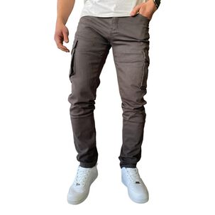 Pantalón Cargo Slim Fit Mosaico Tela Elasticada