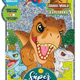 Libro Super Colorea Jurasic Explorer -vertice