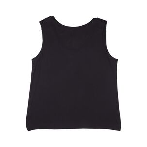 Polera Lisa Sin Mangas Con Aplicación Lace En Hombros Cuello V Mujer Geeps