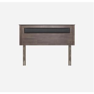 Cama Europea Rosen New Style 4 Plus / 2 Plazas / Base Normal  + Respaldo Ferrara Gris