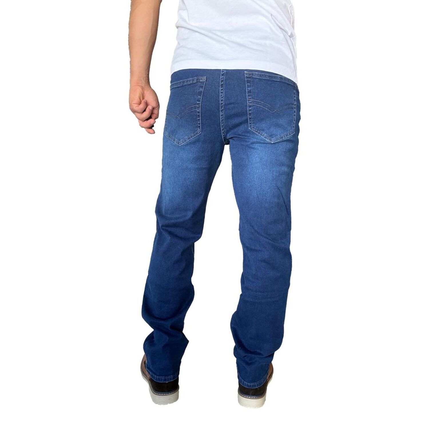 Jeans Elasticados Straight Fit Semirectos image number 5.0