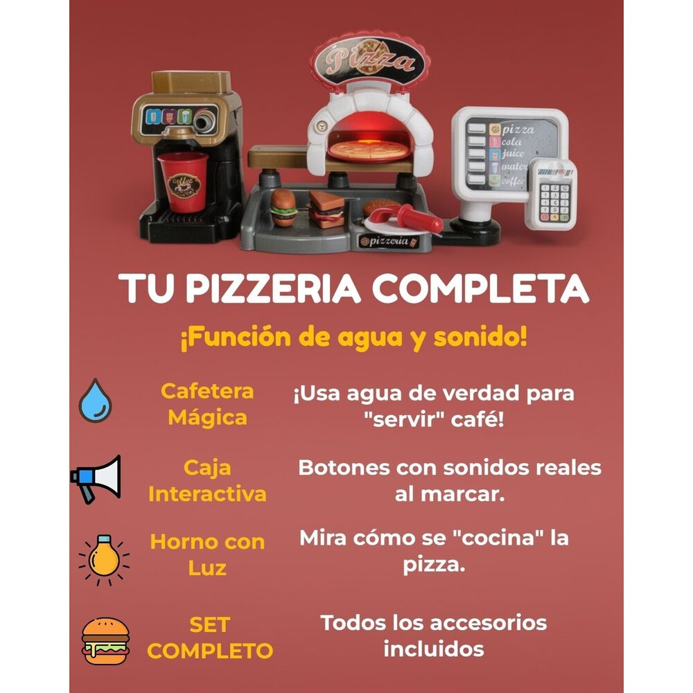 Juguete Set De Cocina De Pizza Para Ni&ntilde;os image number 1.0