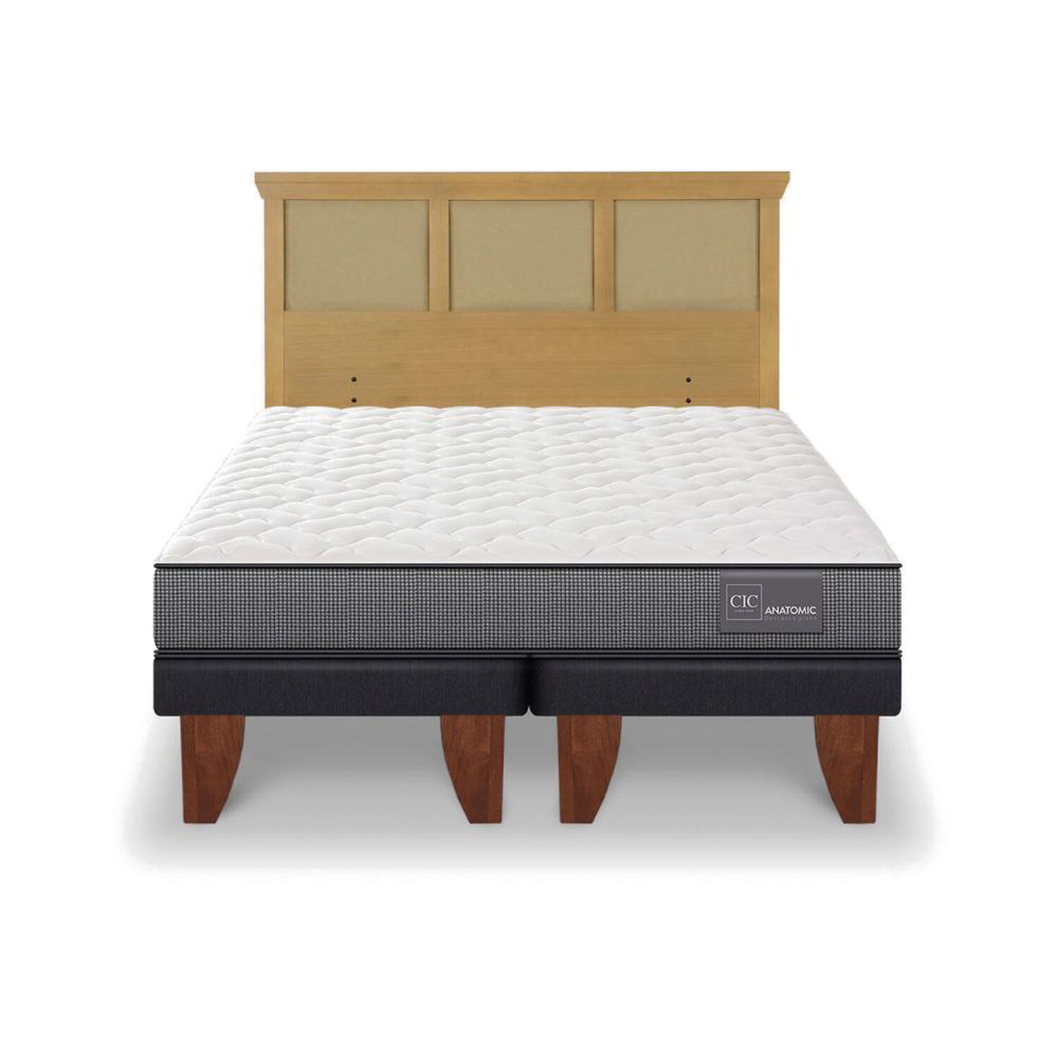 Cama Europea Cic Anatomic / 2 Plazas / Base Dividida + Respaldo image number 0.0