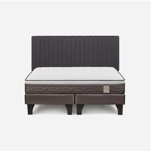 Cama Europea Rosen New Style 4 Plus / 2 Plazas / Base Dividida + Respaldo Lucio
