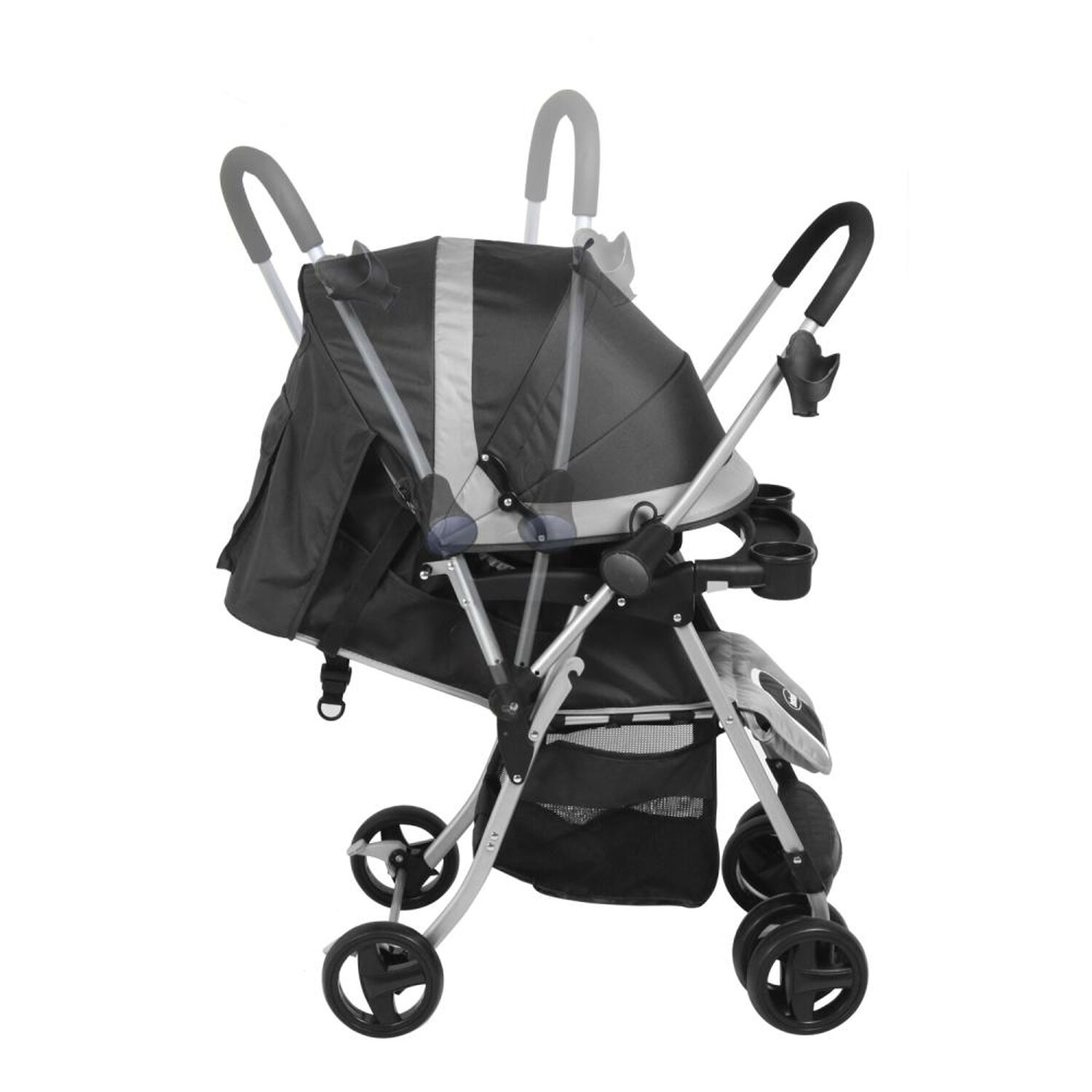 Coche Paseo Y Cuna Bebesit Twister Sx Gris image number 2.0
