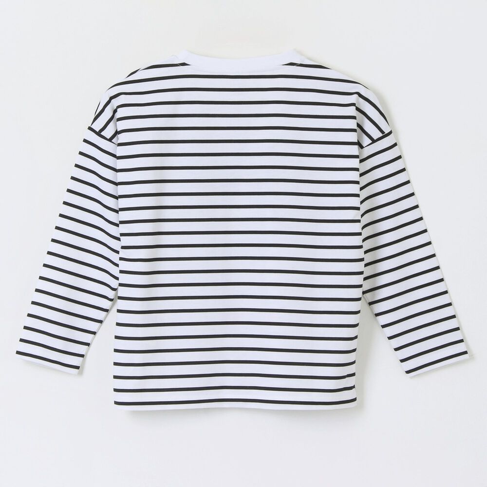 Polera Manga Larga Ni&ntilde;a Rayas Kuromi Blanco Hello Kitty image number 1.0