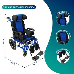 Silla De Ruedas Neurol&oacute;gica Pedi&aacute;trica Ni&ntilde;os
