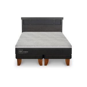Cama Europea Cic Hybrid Smart / King / Base Dividida + Respaldo