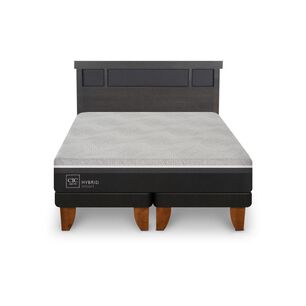 Cama Europea Cic Hybrid Smart / King / Base Dividida + Respaldo