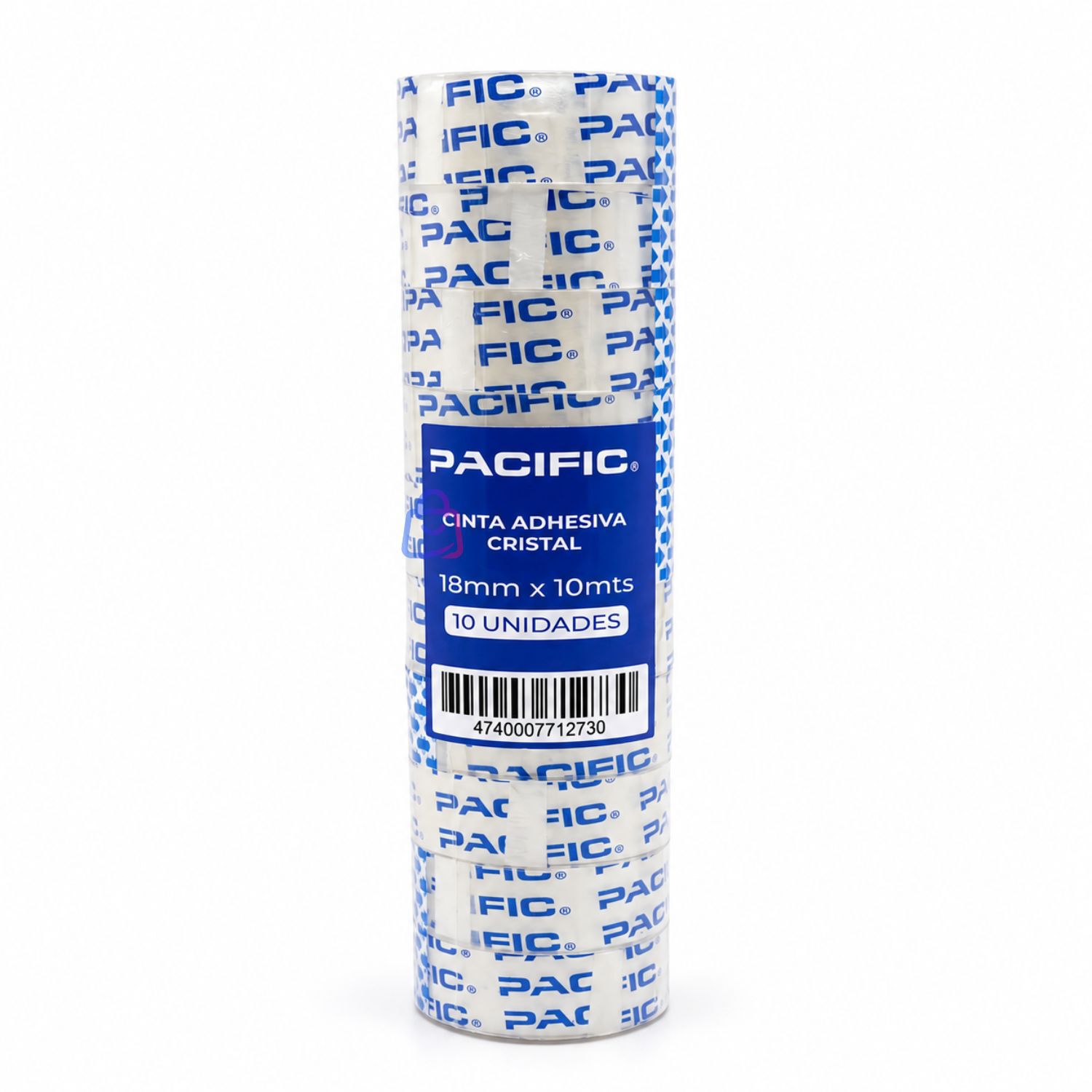 Pack 10 Cintas Adhesivas Transparentes 18mm X 10m - Ps image number 2.0