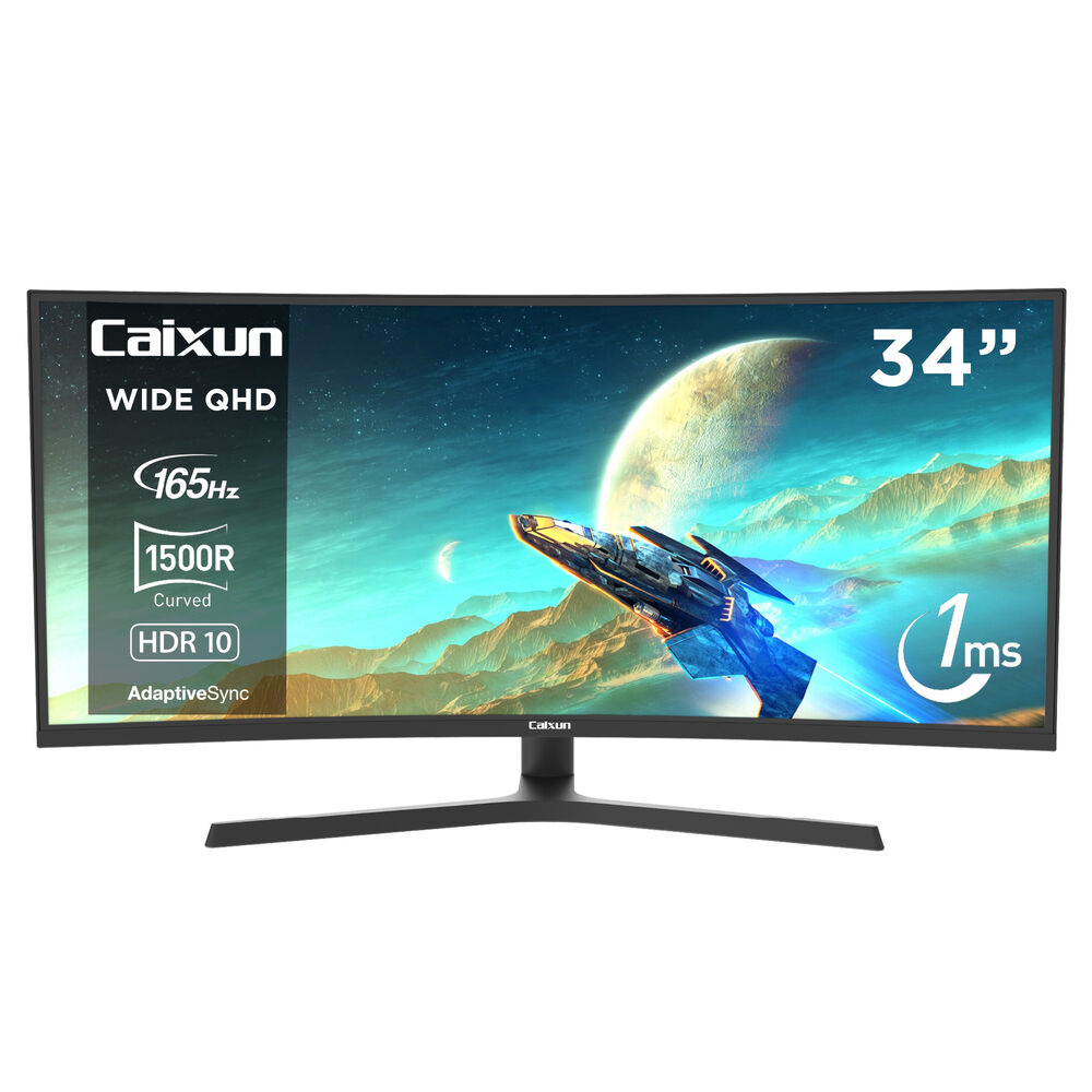 Monitor Caixun Curvo 34wqhd 165hz image number 0.0
