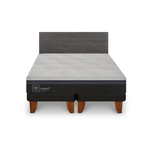 Cama Europea Cic Hybrid Plus / 2 Plazas / Base Dividida + Respaldo