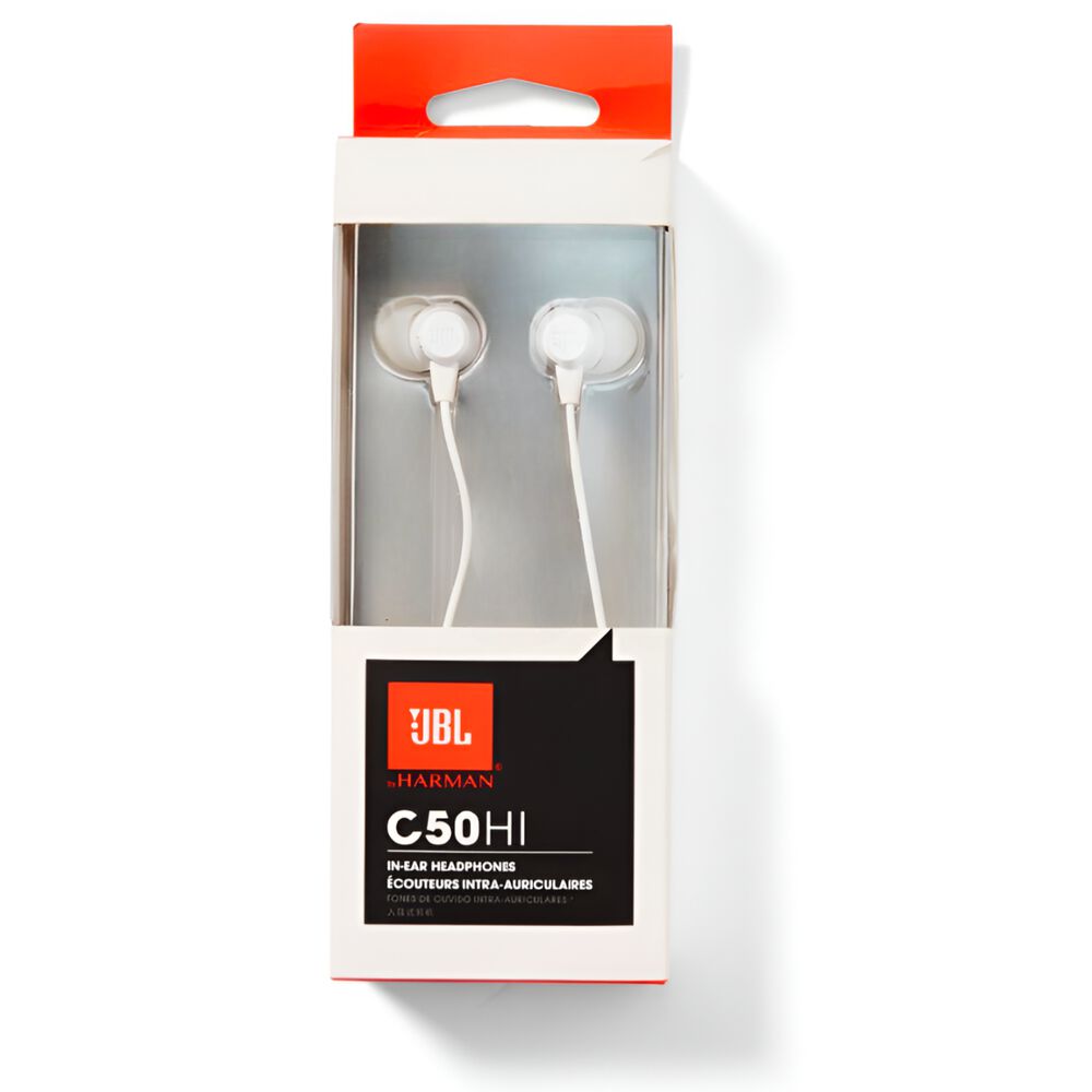 Audifono Jbl In Ear Con Manos Libre Harman C50 Hi Bass White image number 1.0