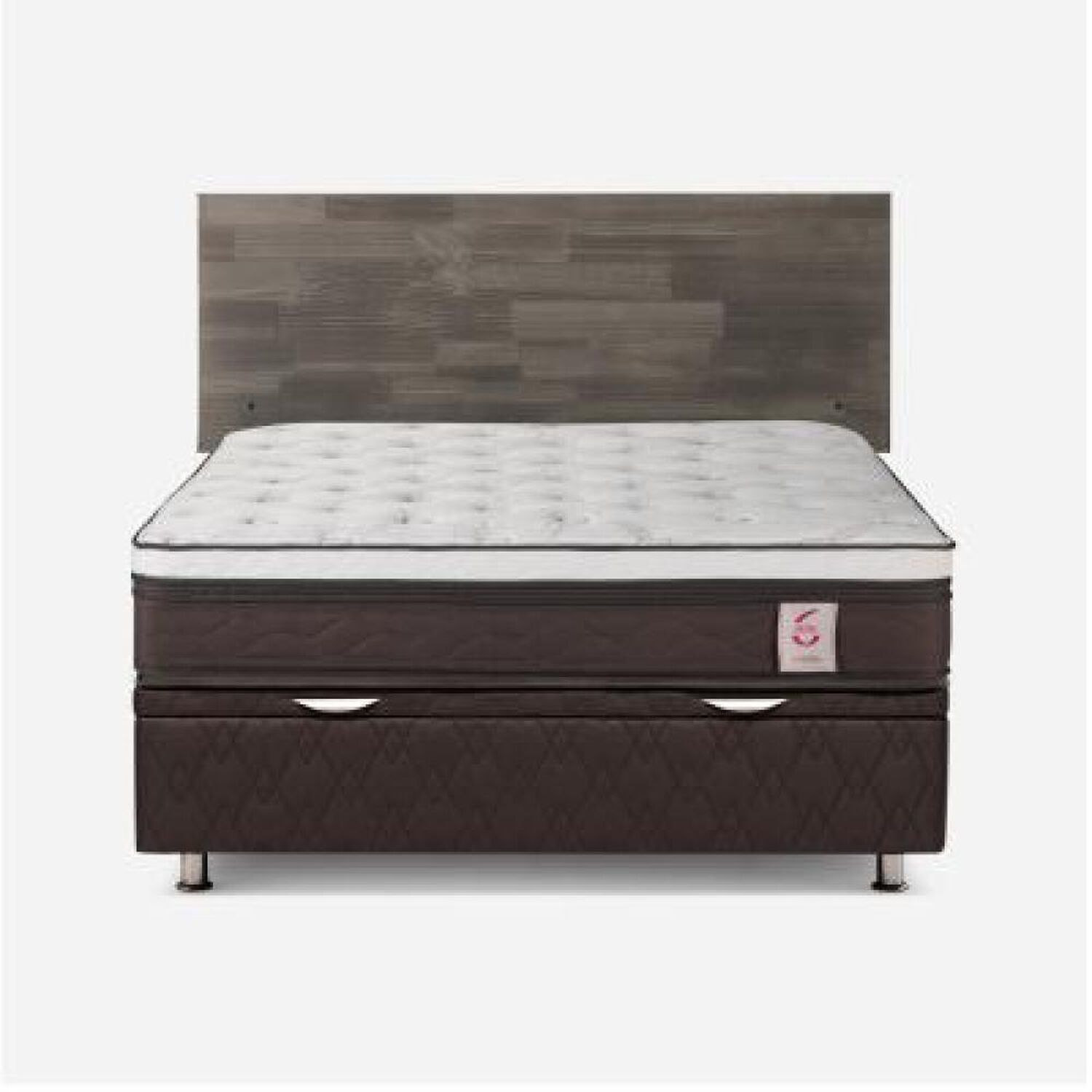 Cama Ba&uacute;l Rosen New Style 6 / 2 Plazas / Base Normal + Respaldo image number 5.0
