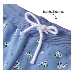 Pantal&oacute;n Buzo Ni&ntilde;a 100% Algod&oacute;n Azul