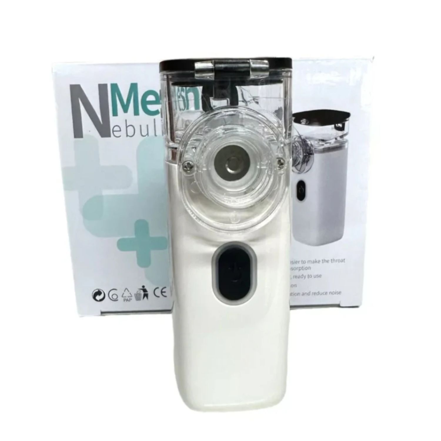 Nebulizador Nmesh Blanco 10cm Eficiencia Compacto Port&aacute;til image number 1.0