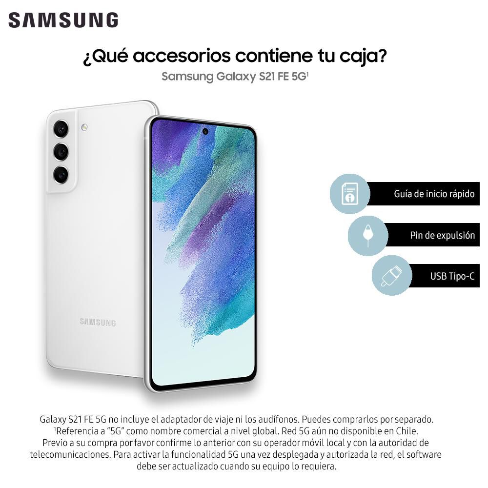 Smartphone Samsung Galaxy S21 Fe White / 256 Gb / Liberado image number 8.0