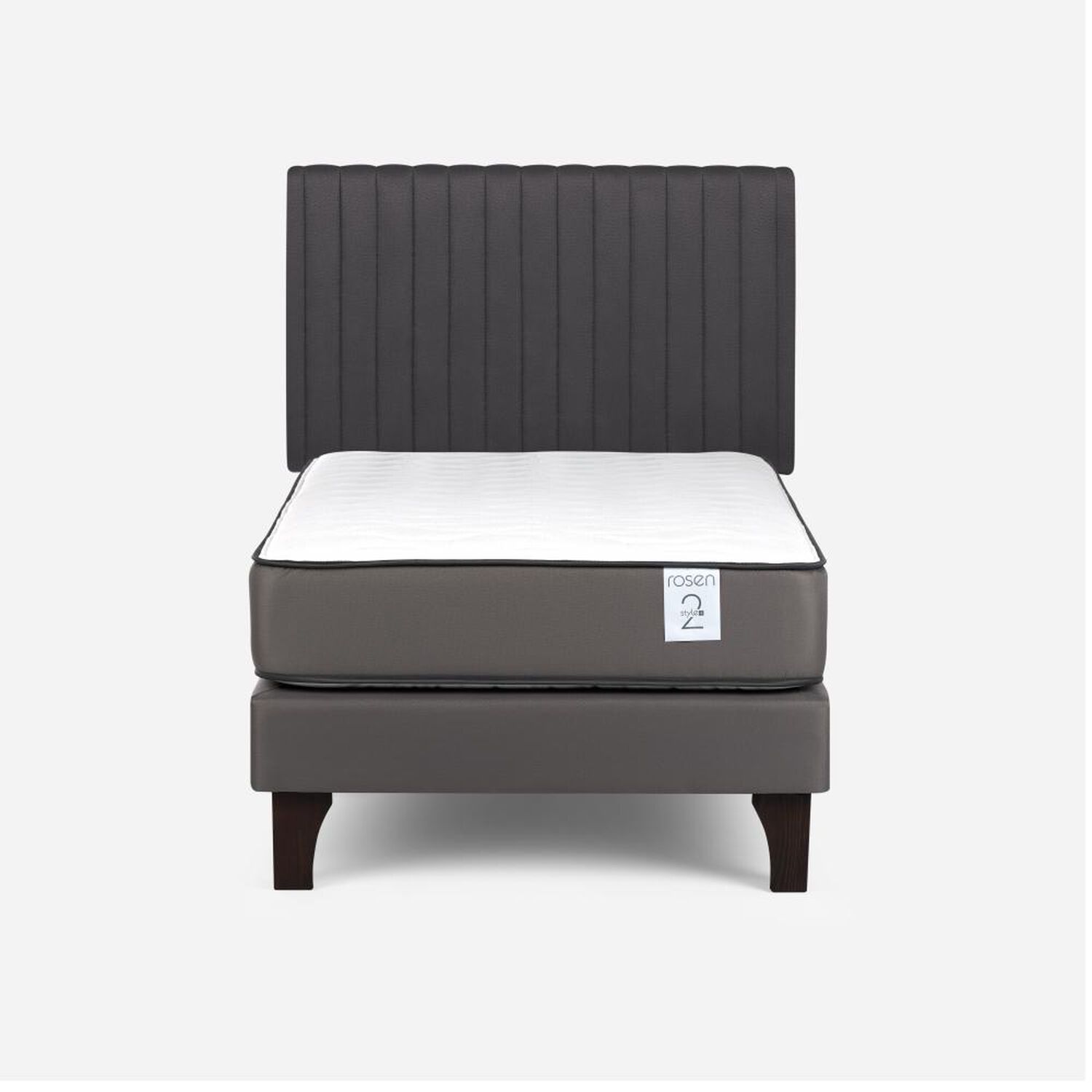 Cama Europea Rosen New Style 2 Plus / 1 Plaza / Base Normal + Respaldo image number 0.0