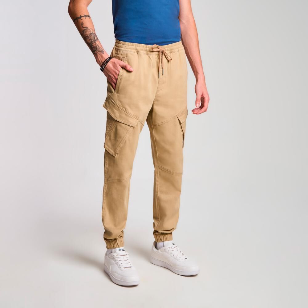 Pantalón Liso Tiro Medio Slim Cargo Hombre Ocean Pacific image number 2.0