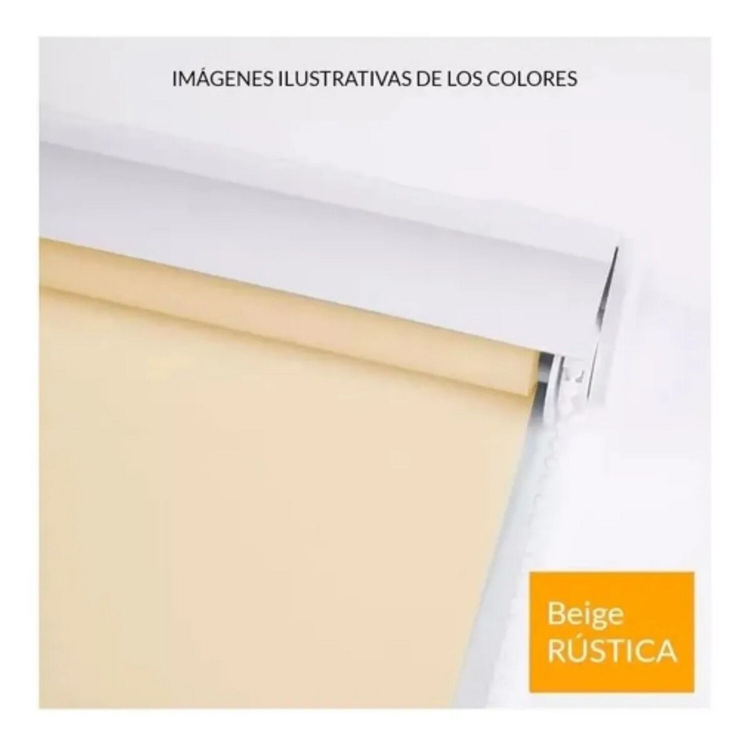 Cortina Roller Rustica Deluxe 100x160 Cm Beige image number 1.0
