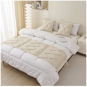 Set Piecera Boho 60 X 200 + 2 Fundas De Cojin B04