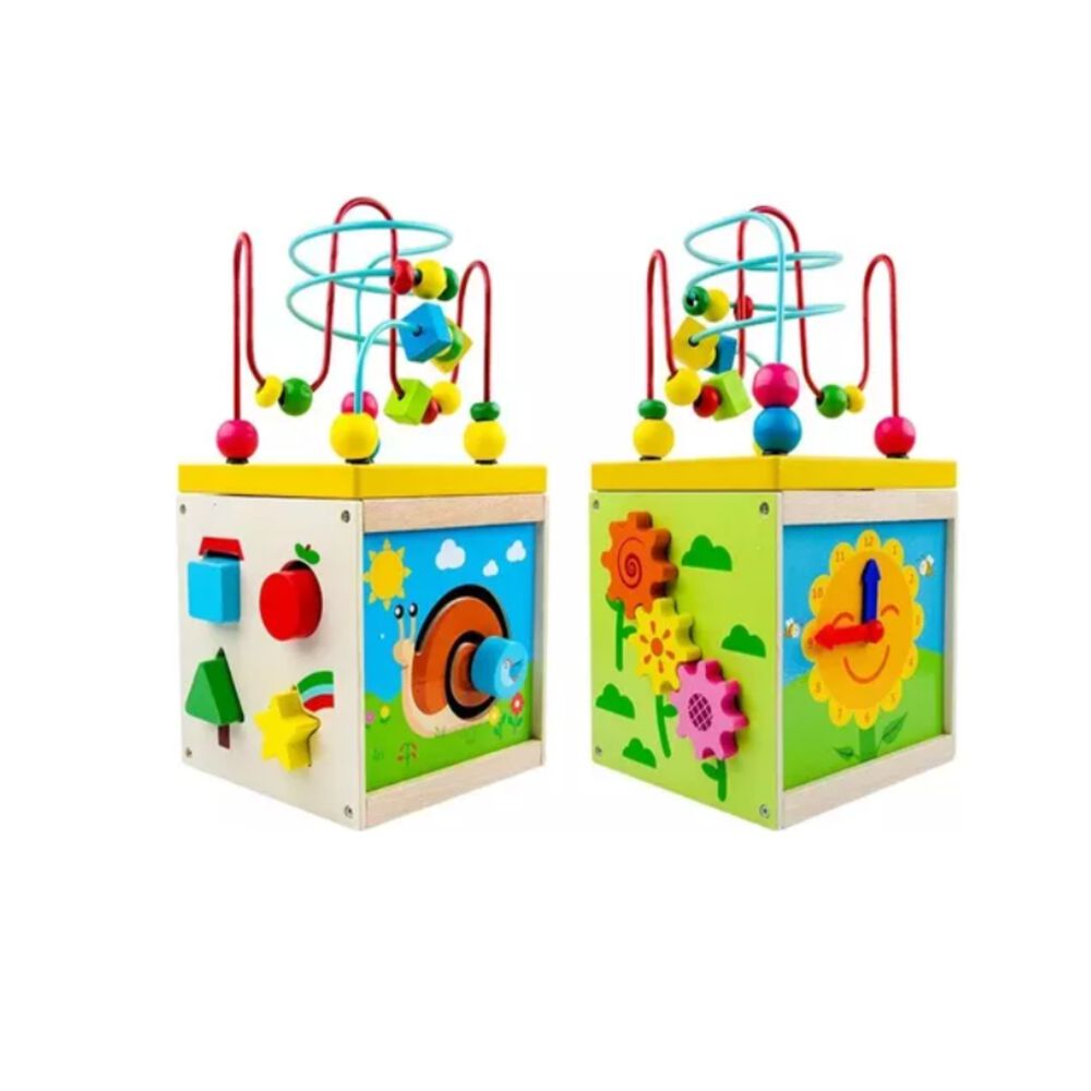 Cubo Juguete De Madera Didáctico Montessori Bebe Infantil image number 0.0