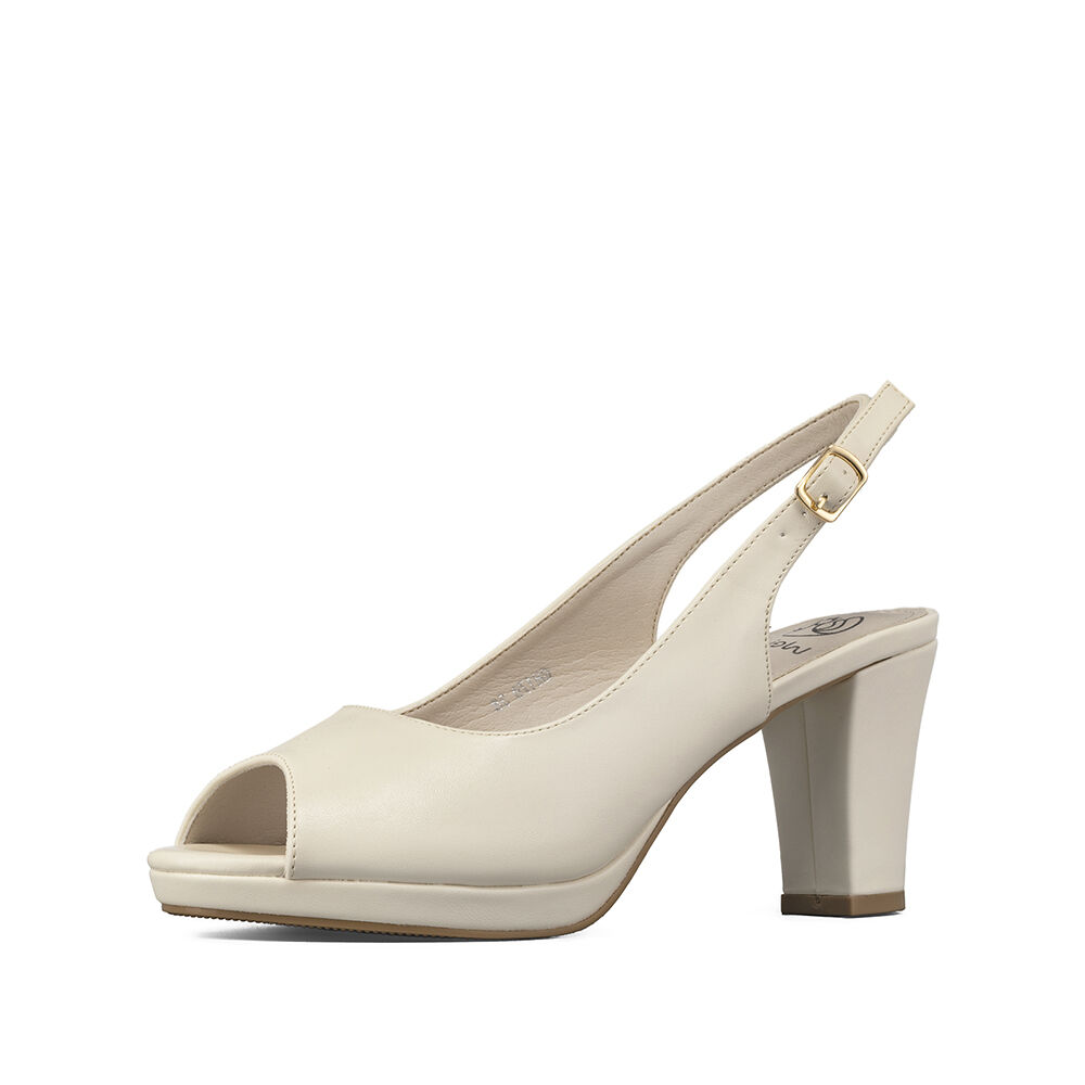Zapato Elegante Talón Libre Peep Toe Mujer Weide Gh170 image number 6.0