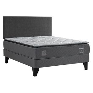 Cama Europea Celta Mediterr&aacute;neo / 2 Plazas / Base Normal + Respaldo