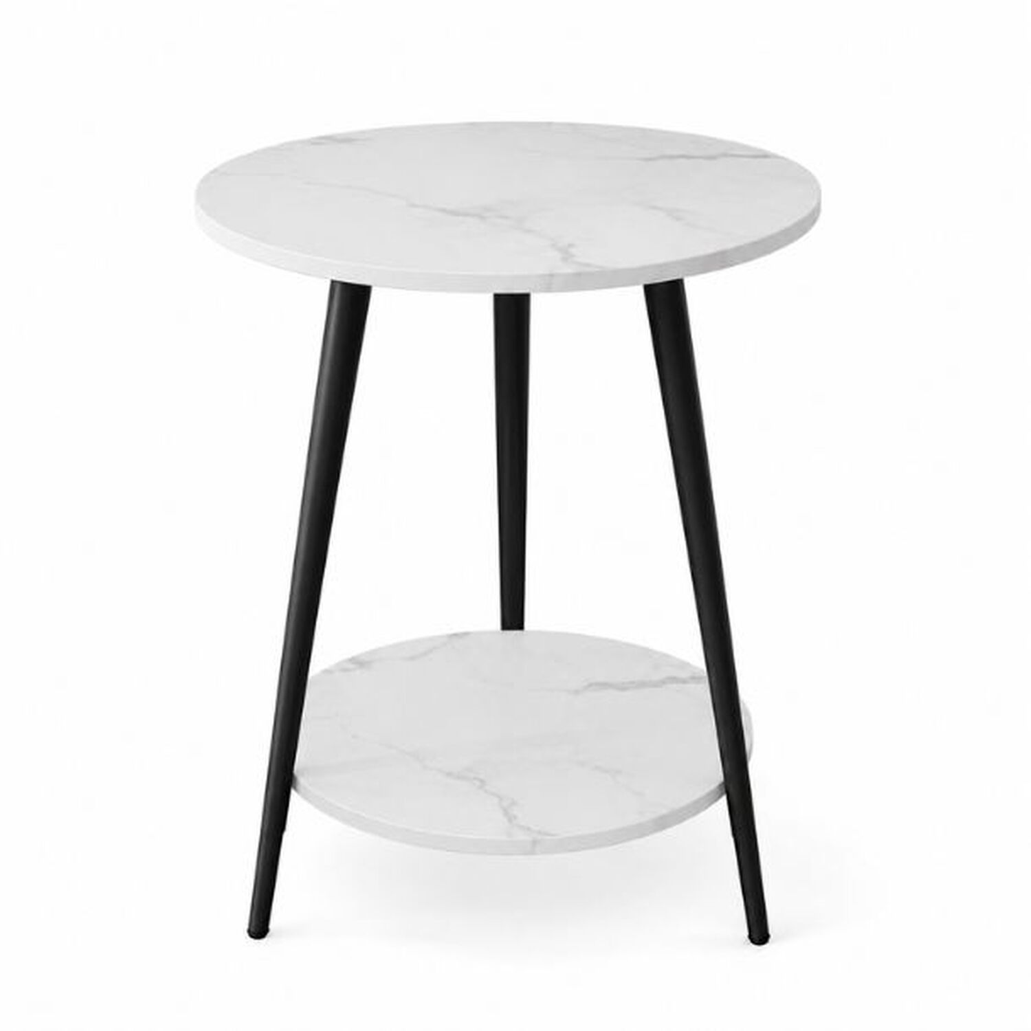 Mesa De Centro Redonda 40x40x52cm Decoraci&oacute;n Minimalista image number 2.0