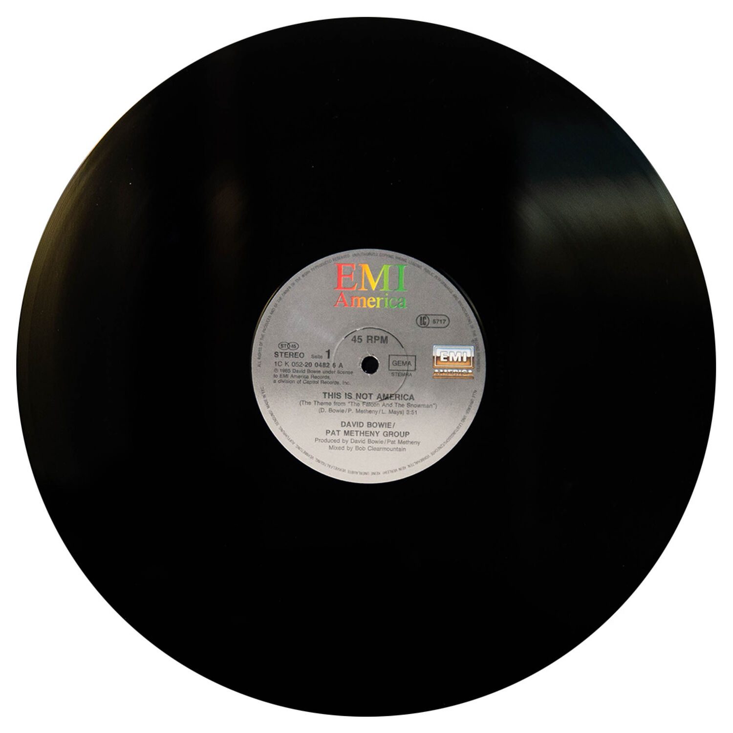 David Bowie Ft. Pat Metheny - This Is Not America | 12" Maxi Single Usado image number 2.0