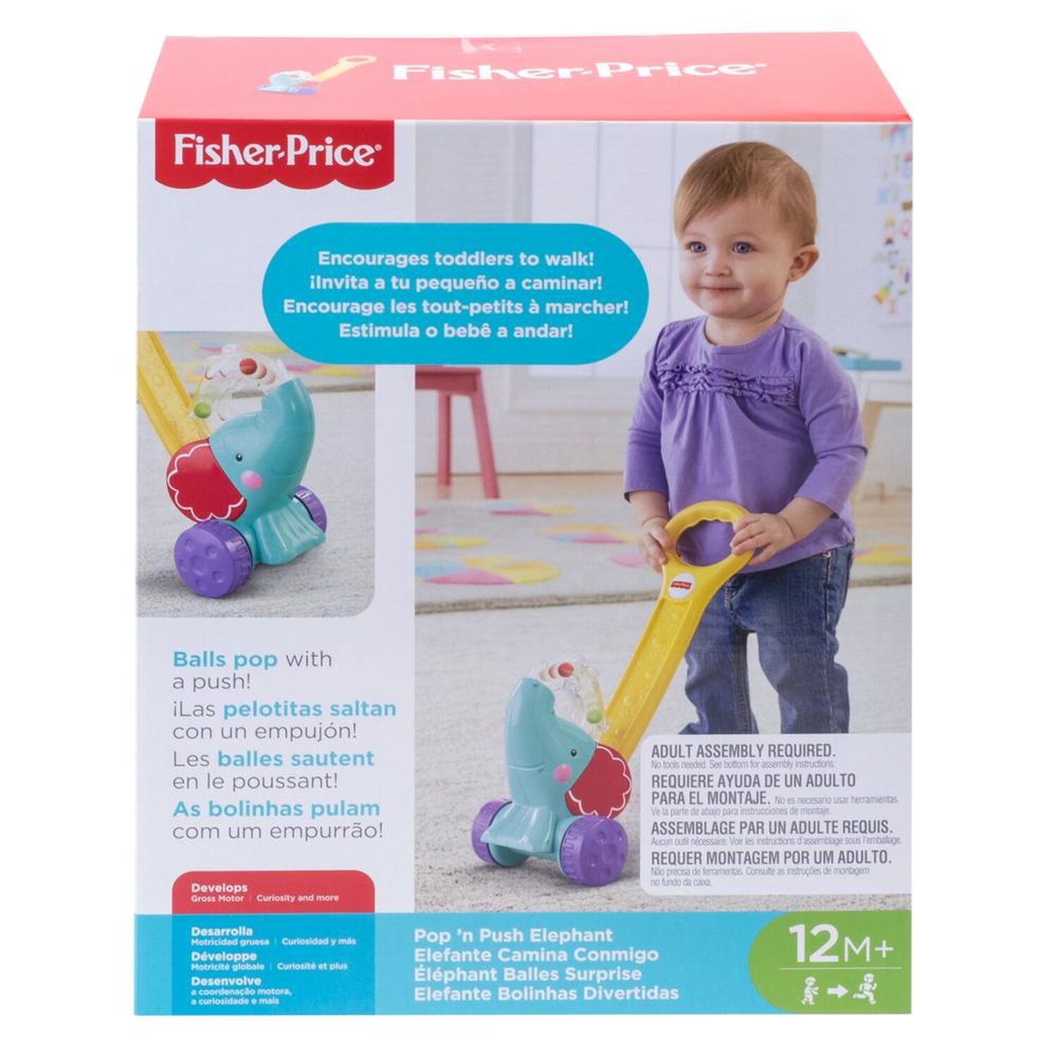 Peluche Didactico Fisher Price Elefante Camina Conmigo image number 2.0