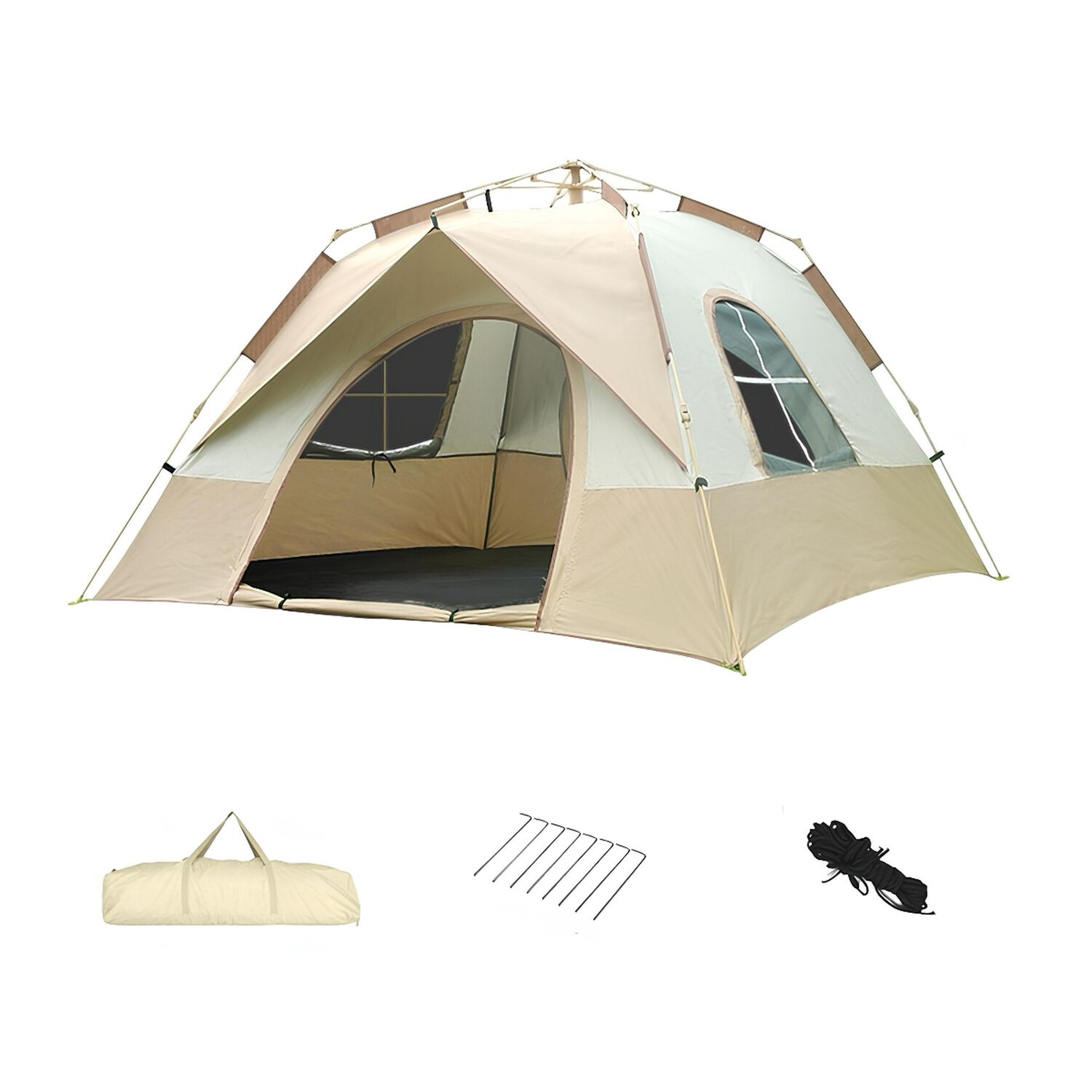 Carpa Camping Autom&aacute;tica 6 Personas Con Accesorios Roof Caf&eacute; image number 8.0