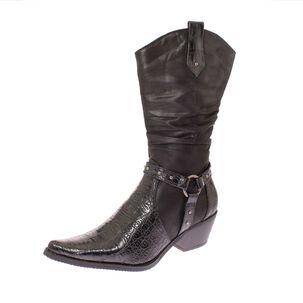 Bota Vaquera Negro Via Franca Art. 52110black