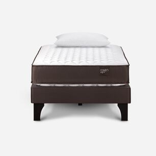 Cama Europea Rosen Ergo T / 1 Plaza / Base Normal + Almohada Light